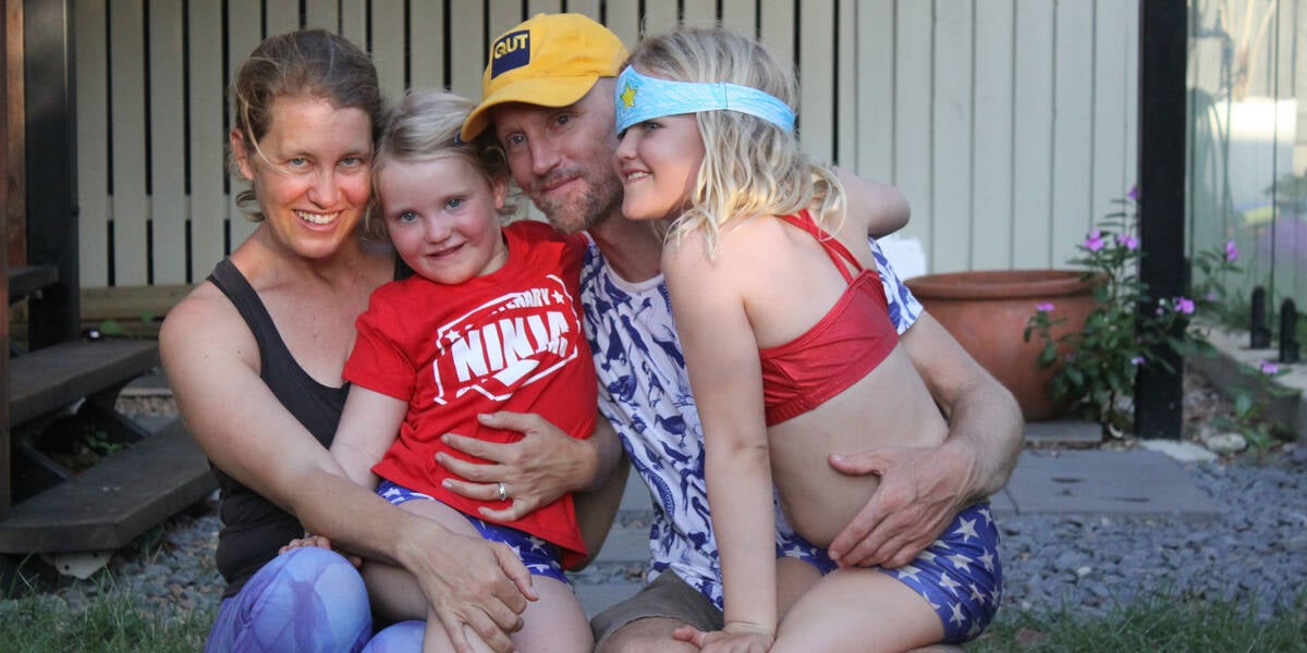 Make-A-Wish Australia wish kid Juniper with her family