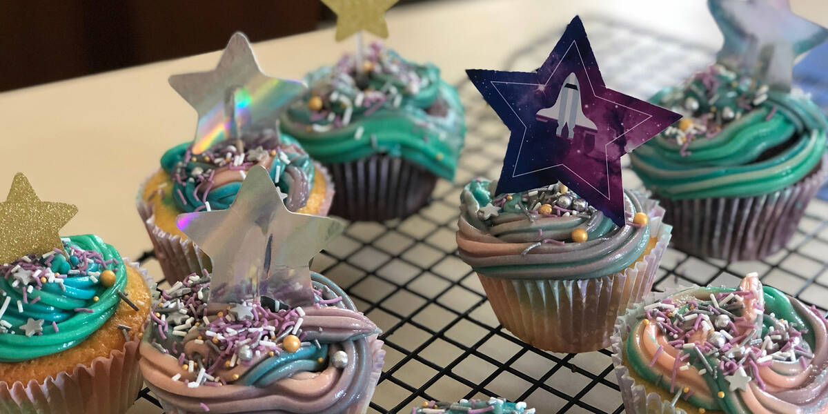 Make A Wish Australia Children's Charity - Galaxy cupcakes for abbey's wish