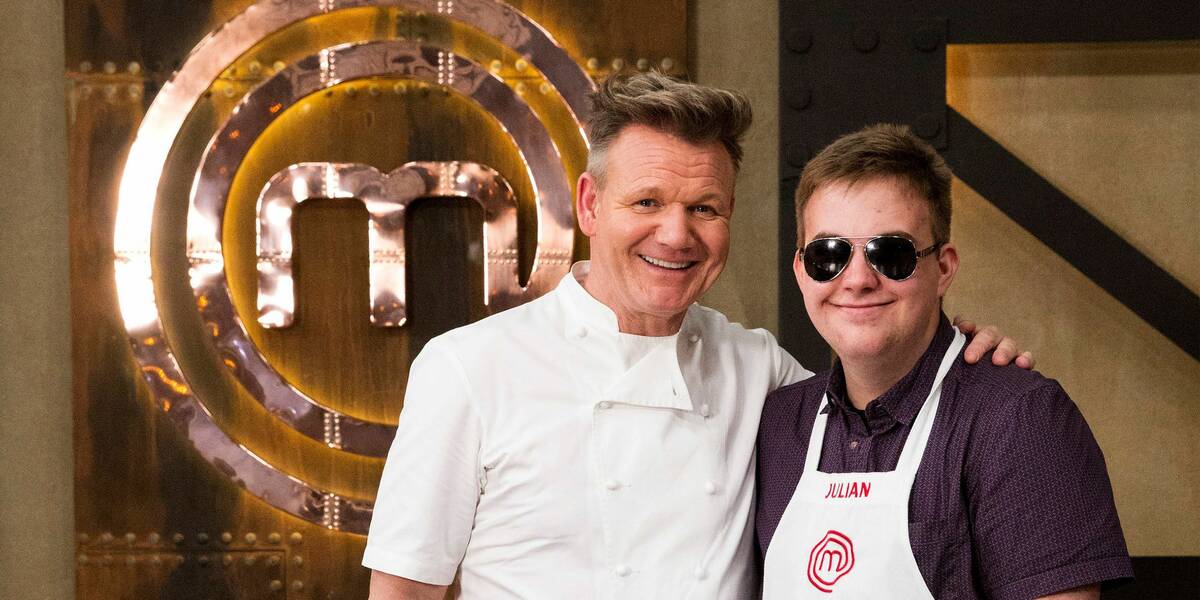 Make A Wish Australia Children's Charity - Julian on his wish with Gordon Ramsay on the Masterchef set