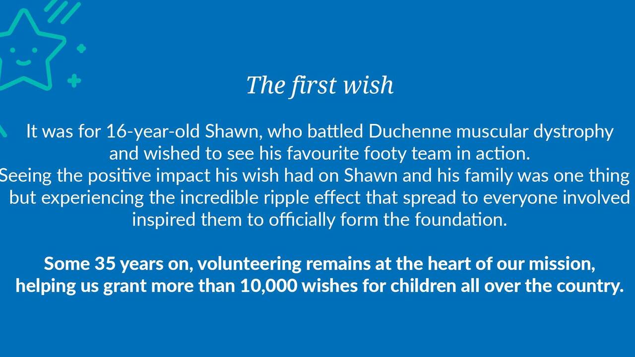 Make-A-Wish Australia's first wish