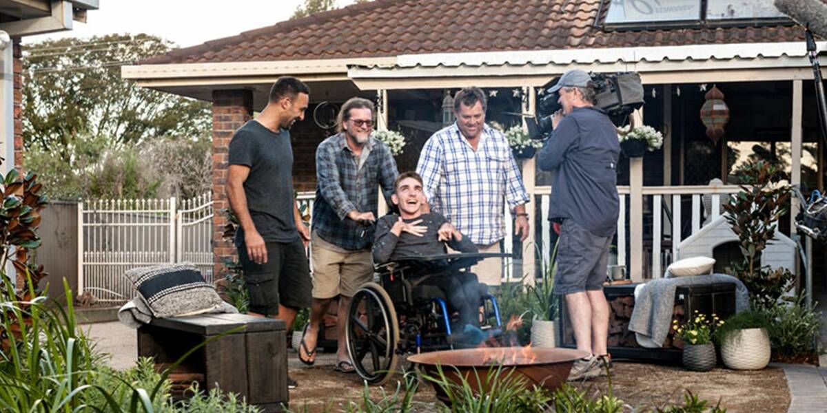 Make-A-Wish Australia wish kid Samuel filmed with the Better Homes and Gardens team
