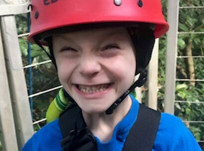 Make-A-Wish Australia wish kid Zak on a treetop adventure in Queensland