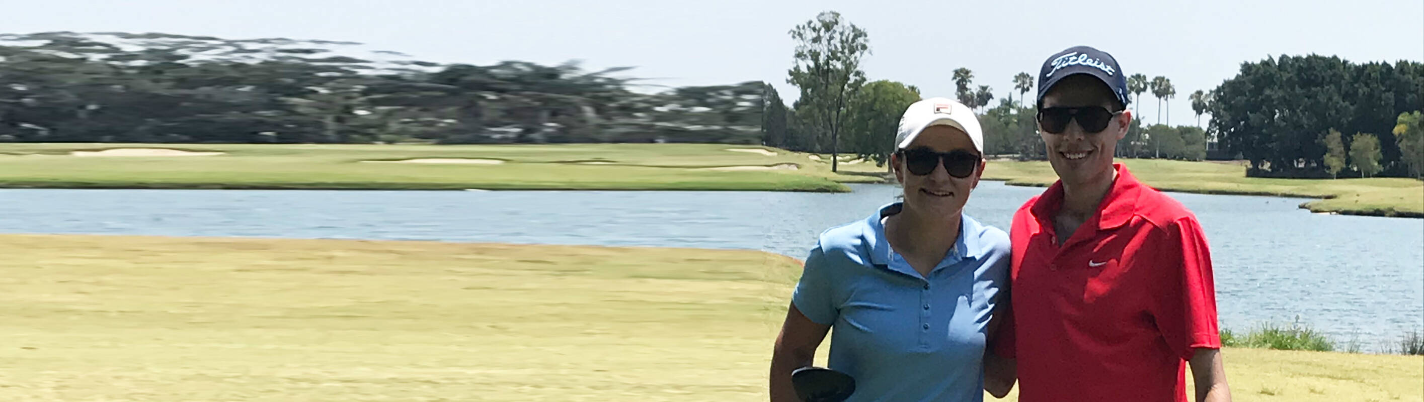 Make-A-Wish Australia wish kid George on the golf course with tennis star Ash Barty